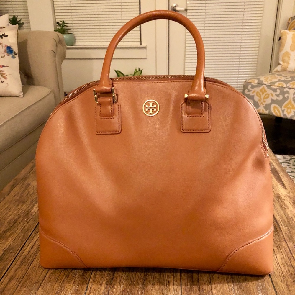 Tory Burch Tan Robinson Dome Bag